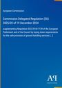 „European Commission: Commission Delegated Regulation (EU) 2025/20 of 19 December 2024“ auf blauem Hintergrund.
