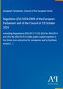 Regulation (EU) 2024/2809 des EU-Parlaments vom 23. Oktober 2024. Blaues Hintergrund, Antiphon Verlag-Logo.