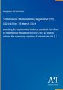 European Commission: Regelung (EU) 2024/855 vom 15. März 2024; Anpassung technischer Standards. Blaues Layout.