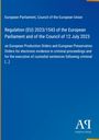 Regulation (EU) 2023/1543 des Europäischen Parlaments und des Rates vom 12. Juli 2023; blauer Hintergrund.