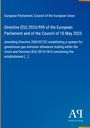 Directive (EU) 2023/959 über Treibhausgasemissionen. Blaues Design mit Antiphon Verlag Logo unten rechts.