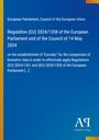 Regulation (EU) 2024/1358 über Eurodac-Datenvergleich. Blaues Layout mit gelben Akzenten, Verlagslogo unten.