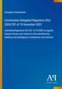 Europäische Kommission, Verordnung 2023/707 zur Änderung der Verordnung 1272/2008. Blaues Hintergrunddesign.