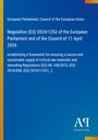 Titel: "Regulation (EU) 2024/1252", Schwerpunkt auf Rohstoffe, blauer Hintergrund, Verlag-Logo unten rechts.