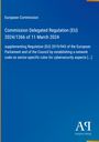 Text: „European Commission. Commission Delegated Regulation (EU) 2024/1366 of 11 March 2024.“ Illustration mit blauem Hintergrund.