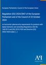 Regulation (EU) 2024/2847, EU Parliament 23 Oct 2024, Cybersecurity for digital products. Blaues Layout, Logo unten rechts.