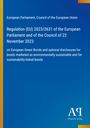 Regulation zur EU-Richtlinie 2023/2631 über europäische grüne Anleihen. Blaues Design mit einem Logo der Antiphon Verlag.