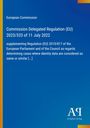 Text der EU-Verordnung auf blauem Hintergrund, linke Seite mit gelber Linie, unten rechts Antiphon Verlag.