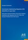 "Commission Implementing Regulation (EU) 2024/994 of 2 April 2024" auf blauem Hintergrund mit EU-Logo.