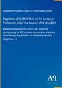 Titeltext: "Regulation (EU) 2024/1610", Bezug auf CO2-Emissionen. Logo rechts unten. Hintergrund in Blau.