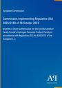 European Commission: Commission Implementing Regulation (EU) 2023/2183 of 18 October 2023. Blaues Layout, weißer Text.