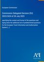 Ein blaues Cover mit Titel: "Commission Delegated Decision (EU) 2023/2424 of 28 July 2023". Darunter weiteres Detail und ein Logo oben.