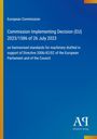 „European Commission: Decision 2023/1586, 26 July 2023“ auf blauem Hintergrund mit gelbem Rand. Logo unten rechts.