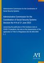 Titel: Entscheidung Nr. H14 vom 21. Juni 2023 der Kommission für soziale Sicherheitssysteme. Blaues Design mit Logo.