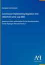 Titel: "European Commission", "Commission Implementing Regulation (EU) 2022/1423 of 22 July 2022". Blauer Hintergrund.