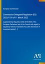 Europäische Kommission, Verordnung (EU) 2022/1159 vom 11. März 2022. Blau mit Logo "AQ Antiphon Verlag" unten rechts.