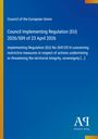 „Council of the European Union“ und „Council Implementing Regulation (EU) 2026/509 of 23 April 2026“ stehen auf blauem Hintergrund.