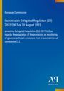Text zur EU-Verordnung am 30. August 2022. Blaues Layout mit gelbem Rand und Logo des Antiphon Verlags.