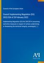 Council of the European Union, Regulation (EU) 2022/336, restricting measures, blue Hintergrund, AQ Antiphon Verlag Logo.