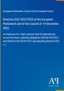 Text zur EU-Direktive 2022/2555, Cybersecurity-Maßnahmen; blaues Design, unten Logo: "Antiphon Verlag".