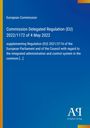 Titel: "Commission Delegated Regulation (EU) 2022/1172". Blauer Hintergrund, Verlagslogo unten.