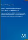 Council Implementing Regulation (EU) 2022/2476; Antiphon Verlag-Logo auf blauem Hintergrund.