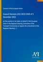 Council Decision (EU) 2022/2408 vom 5. Dezember 2022. Blaues Layout mit gelbem Rand und Verlagslogo.