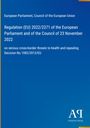 Regulation (EU) 2022/2371 des Europäischen Parlaments und Rates. Blaues Design, Antiphon Verlag-Logo unten.
