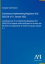 Titel: Commission Implementing Regulation (EU) 2022/36; blaues Cover, gelben Rand; Logo "AR Antiphon Verlag".