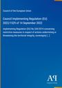 Titeltext: "Council Implementing Regulation (EU) 2022/1529". Blauer Hintergrund mit einem Logo unten rechts.