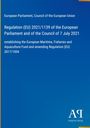Titel: Regulation (EU) 2021/1139, EU Parliament, Council, 7. Juli 2021. Blaues Cover, Logo unten rechts.