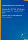 Text: Regulation (EU) 2021/1229, European Parliament. Blaues Design mit Farbverlauf, Logo „AP Antiphon Verlag“ unten.