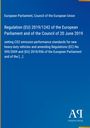 Ein blaues Cover mit Text zu EU-Verordnung 2019/1242 über CO2-Standards für schwere Nutzfahrzeuge, unten rechts ein Logo.