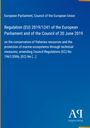 Text über die EU-Verordnung zur Fischereiregulierung; blaues Cover mit Logo "AR Antiphon Verlag".