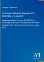 Text zur EU-Verordnung 2022/1636, blaue Fläche, Logo "AR" unten rechts, "Antiphon Verlag" darunter.