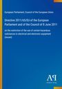 Text im oberen Bereich: „European Parliament, Council of the European Union“. Blauer Hintergrund. Logo unten rechts.