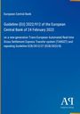 Titel: Guideline (EU) 2022/912 der EZB. Blaues Design, Logo unten rechts.