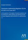 Titel: Commission Implementing Regulation (EU) No 612/2013. Blau, schlichtes Design, Logo unten.