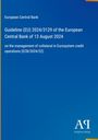 „Guideline (EU) 2024/3129 of the European Central Bank of 13 August 2024“ auf blauem Hintergrund, Antiphon Verlag Logo.