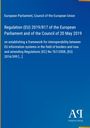 Regulation (EU) 2019/817 über Interoperabilität von EU-Informationssystemen, blauer Hintergrund, Logo „AЯ Antiphon Verlag“.