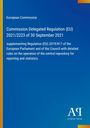 Titel: "Commission Delegated Regulation (EU) 2021/2223". Blaues Cover mit gelbem Rand; Logo unten rechts.