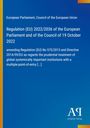 Regulation (EU) 2022/2036 zur Änderung von Vorschriften, blauer Hintergrund, Antiphon Verlag.