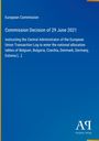 Text: "European Commission, Commission Decision of 29 June 2021". Blaues Cover, europäischer Kontext, Logo unten rechts.