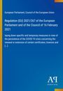 Text auf blauem Hintergrund: "Regulation (EU) 2021/267" vom Europäischen Parlament. Unten rechts ein Logo: "Antiphon Verlag".