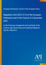 Oben: "European Parliament, Council of the European Union". Unten: Blaues Design mit gelbem Rand, "Antiphon Verlag" Logo.