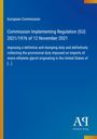 Text über Anti-Dumping-Zoll der EU-Kommission. Blauer Hintergrund mit gelbem Rand links und Logo rechts unten.
