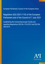 Text über EU-Verordnung (EU) 2021/1153, blau-gelber Hintergrund, unten rechts ein Logo des Antiphon Verlags.