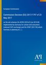 Text über EU-Kommissionsentscheidung von 2017 zu deutschen Beihilferegelungen. Blauer Hintergrund, gelber Rand.