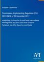 Europäische Kommission, Titel und Verordnung zu neuartigen Lebensmitteln. Blaues Cover mit gelben Details. Logo unten rechts.
