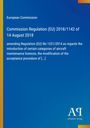Titel: Commission Regulation (EU) 2018/1142. Text zu Änderungen der Luftfahrzeugwartungslizenzen. Links gelber Rand.